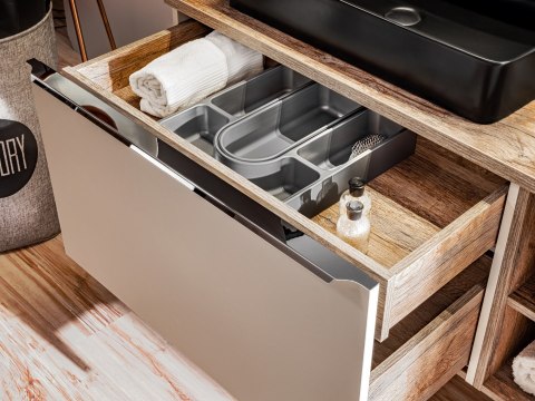 Szafka pod umywalkę 60cm 2 szuflady, Santa Fe Taupe