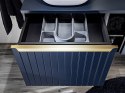 Szafka pod umywalkę 60cm 2 szuflady, Santa Fe Deep Blue