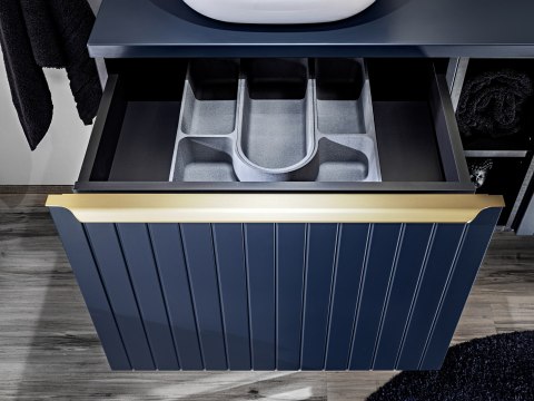 Szafka pod umywalkę 60cm 2 szuflady, Santa Fe Deep Blue