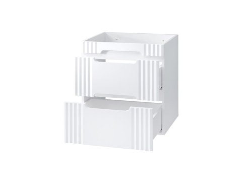 Szafka pod umywalkę 60cm 2 szuflady Fiji White