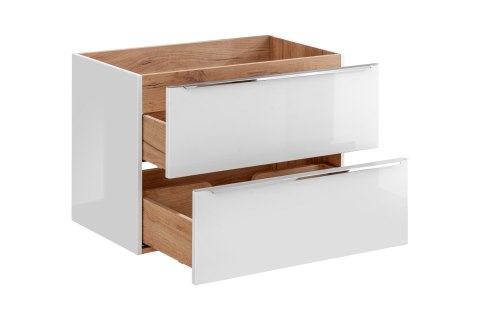 Szafka pod umywalkę 80 cm CAPRI WHITE