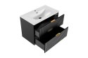 Szafka pod umywalkę 80cm 2 szuflady ADEL BLACK