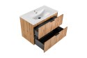 Szafka pod umywalkę 80cm 2 szuflady ADEL OAK
