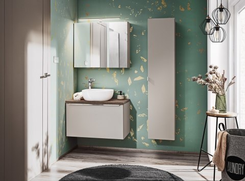 Szafka pod umywalkę 80cm 2 szuflady, Santa Fe Taupe