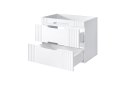 Szafka pod umywalkę 80cm 2 szuflady Fiji White