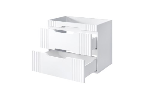 Szafka pod umywalkę 80cm 2 szuflady Fiji White
