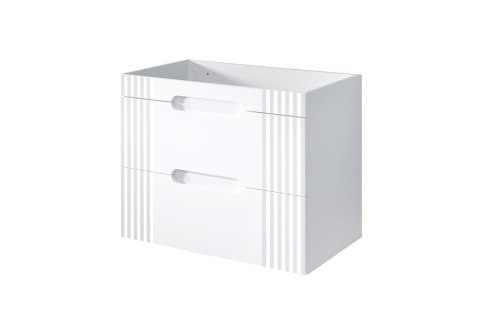 Szafka pod umywalkę 80cm 2 szuflady Fiji White