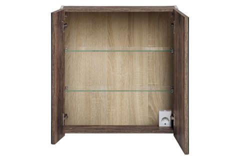 Szafka z Lustrem 60cm 2 Drzwi, Santa Fe Taupe