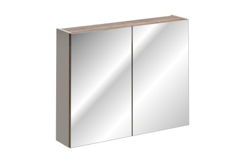Szafka z lustrem 80cm 2 drzwi, Santa Fe Taupe