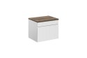 Szafka 60 cm ICONIC WHITE z blatem SANTA FE OAK