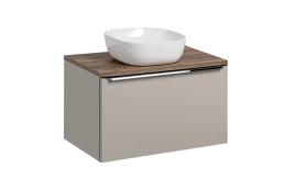 Zestaw meblowy Santa Fe Taupe, 80cm z blatem i umywalką nablatową Smile