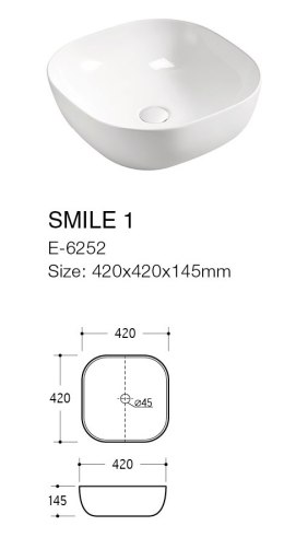 Zestaw meblowy Santa Fe Taupe, 80cm z blatem i umywalką nablatową Smile
