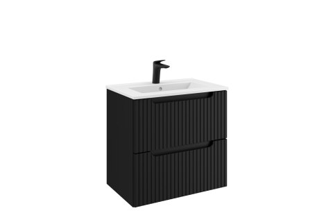 Szafka pod umywalkę 60cm 2 drzwi Nova Black