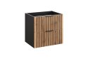 Szafka pod umywalkę XILO BLACK 60cm 2 szuflady