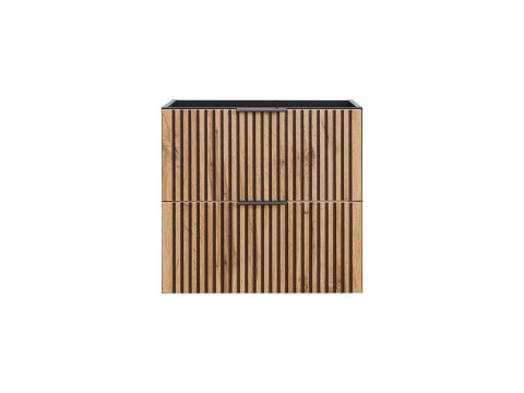 Szafka pod umywalkę XILO BLACK 80cm 2 szuflady