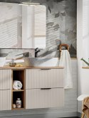 Szafka pod umywalkę 80cm kaszmir ryflowana ADEL CASHMERE