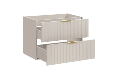 Szafka pod umywalkę 80cm kaszmir ryflowana ADEL CASHMERE