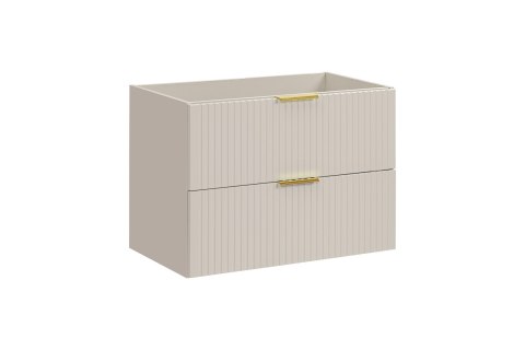Szafka pod umywalkę 80cm kaszmir ryflowana ADEL CASHMERE