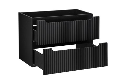 Szafka pod umywalkę 80cm 2 szuflady Nova Black
