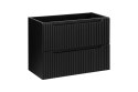 Szafka pod umywalkę 80cm 2 szuflady Nova Black