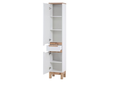 Szafka wysoka 187 cm, dwudrzwiowa BALI WHITE