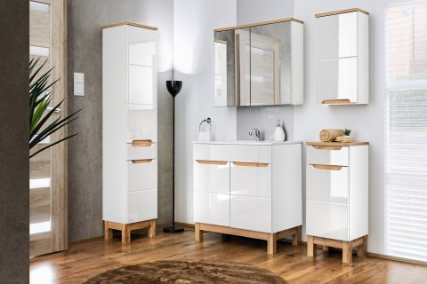 Szafka wysoka 187 cm, dwudrzwiowa BALI WHITE