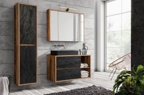 Szafka wysoka 2 drzwi Hampton Concrete