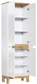 Szafka wysoka 187 cm, czterodrzwiowa BALI WHITE