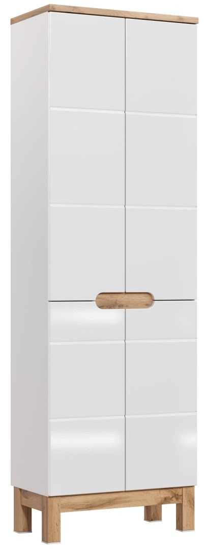 Szafka wysoka 187 cm, czterodrzwiowa BALI WHITE