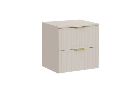 Szafka pod umywalkę 60 cm ADEL CASHMERE z blatem w kolorze kaszmirowym
