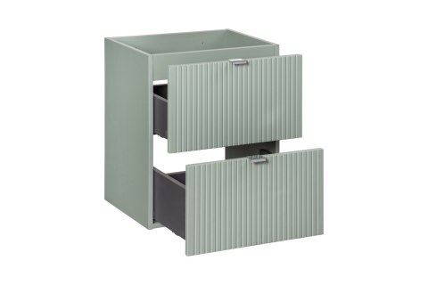 Szafka pod umywalkę 50cm 2 szuflady Line Reed Green