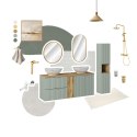 Szafka pod umywalkę 60cm 2 drzwi Line Reed Green