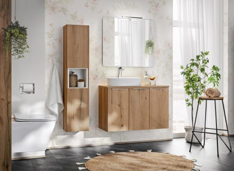 Szafka pod umywalkę 60cm 2 drzwi, Nova Oak