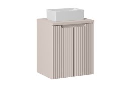 Zestaw meblowy Nova Cashmere, 50cm z blatem i umywalką nablatową Gaja