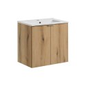 Zestaw meblowy Nova Oak, 60cm z umywalką meblową Dance