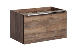 Szafka 80 cm z blatem SANTA FE OAK i umywalką nablatową Slim