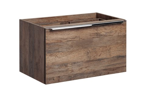 Szafka 80 cm z blatem SANTA FE OAK i umywalką nablatową Slim