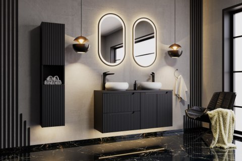 Lustro LED w ramie