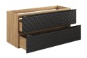 Szafka pod umywalkę 120cm 2 szuflady Ocean Black