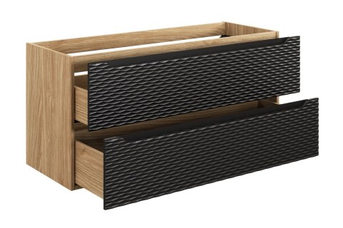Szafka pod umywalkę 120cm 2 szuflady Ocean Black