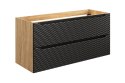 Szafka pod umywalkę 120cm 2 szuflady Ocean Black
