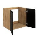 Szafka pod umywalkę 60cm 2 drzwi Ocean Black