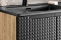 Szafka pod umywalkę 60cm 2 drzwi Luxor Black