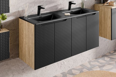 Szafka pod umywalkę 60cm 2 drzwi Luxor Black
