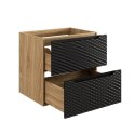 Szafka pod umywalkę 60cm 2 szuflady Ocean Black
