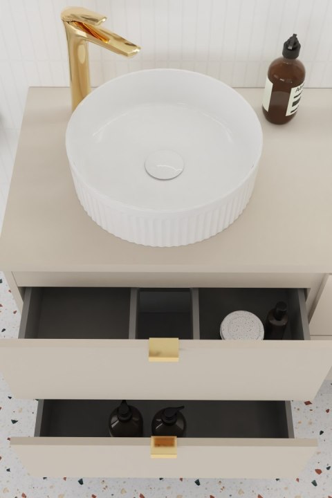 Szafka pod umywalkę 60cm 2 szuflady Dalia Cashmere