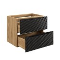 Szafka pod umywalkę 70cm 2 Szuflady Ocean Black