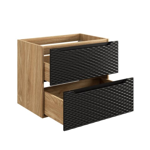 Szafka pod umywalkę 70cm 2 Szuflady Ocean Black