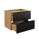 Szafka pod umywalkę 70cm 2 Szuflady Luxor Black