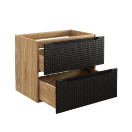 Szafka pod umywalkę 70cm 2 Szuflady Luxor Black